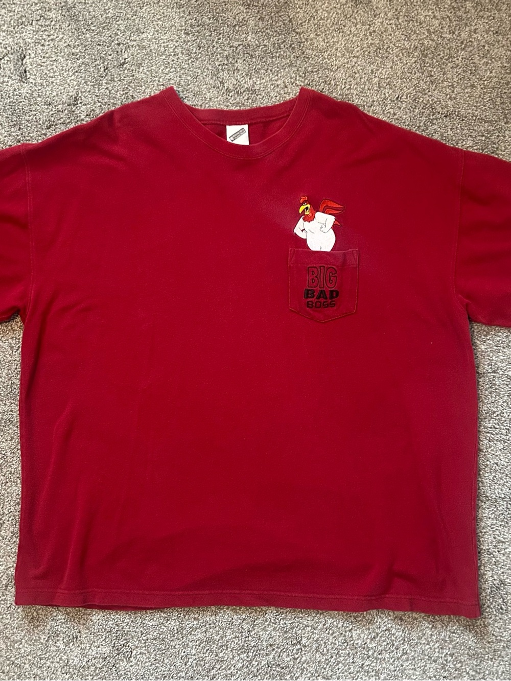 Vintage 90s Warner Bros Foghorn Leghorn Pocket Shirt XXXL